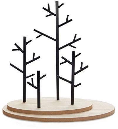 Balvi Support Bijoux Autumn Couleur Bois Présentoir à Bijoux en Forme d'arbre Métal et Bois, Parfait