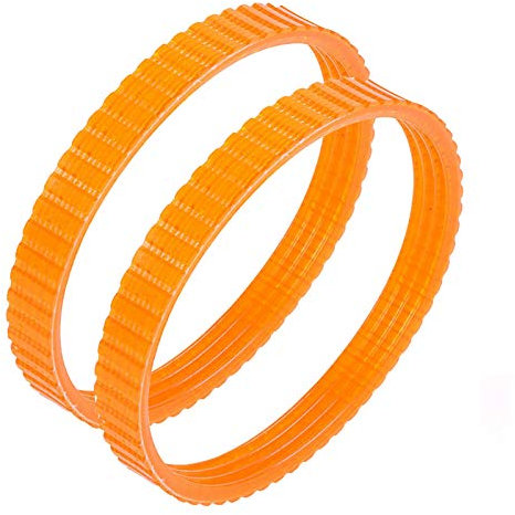 2 cinghie di trasmissione per pialla elettrica, in poliuretano, larghezza 9,6 mm, per 1900B (Arancione)