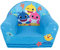 Fun House 713375 Baby Shark Clubsessel Herkunft Frankreich Garantie für Kinder L 52 x T 33 x H 42 cm, Stoff
