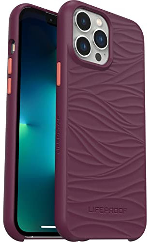 LifeProof Wake Case for iPhone 13 Pro Max / iPhone 12 Pro Max, Shockproof, Drop proof to 2 Meters, Protective Thin Case, Sustainably made from Recycled Ocean Plastic, Purple