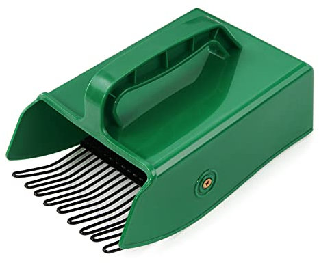 GUGULUZA Beerenpflücker Beerenkamm, Kunststoff und Metall Kamm, Heidelbeerkamm Obstpflücker für Heidelbeeren Preiselbeeren 24 x 14 x 13cm,Grün
