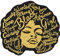 Afro hair fluffy Aufnäher gestickt | Afro girl: love, curly, talented, succesful, beautiful | Black girl Motivation Aufbügler Vintage Bügelbild zum annähen/aufbügeln | 90x85mm