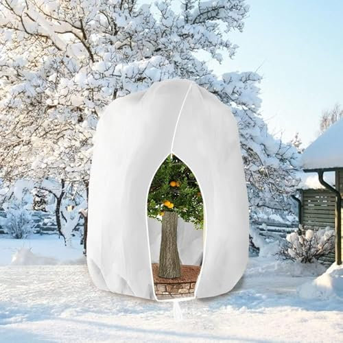 HERILIOS Winterschutz für Pflanzen, Frostschutz Pflanzenabdeckungen als Winterschutz für Baum Palmen Balkonpflanzen haube Zelt Atmungsaktiv - Reißfest,280x300cm Weiß