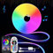 YOODI RGB Neon LED Streifen 2M, LED Strip Aussenbereich mit Bluetooth App-Steuerung, Musik-Sync, DIY Shape Design, PVC Schneidbare Wasserdichte IP65 Neonlichter für Indoor Outdoor, Inklusive Netzteil