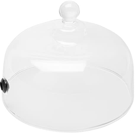 Zerodeko 1 PC Couvercle en Verre Moule À Cupcake Support À Cupcake Couvercle De À Dessert Couvercle De De Cloche À Fumer Assiettes Transparentes Couvercle De Nourriture De Pain