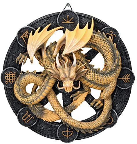 Pacific Giftware Wandrelief Drache Imbolc by Anne Stokes 27 cm | Figur Statue Dragons of the Sabbats