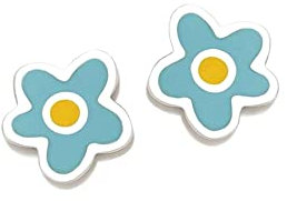 Ohrringe Agatha Ruiz de la Prada Plata Sterling 925m Thread Collection Girl 6mm. Margarita Azul - Modell: 013ros