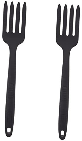 Housoutil Tenedor De Cocina De Silicona Duradero Para Fideos Espaguetis Antiadherente