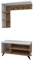 family: Coat Rack Shoe Storage, Adjustable Height, Hall Stand with 4 Hooks, 6 Shelves and Shoe Bench, Entryway Hallway Storage Unit, H 200 cm x W 90 cm x D 29.6 cm-Cassia (Atlantic Pine & White)