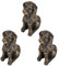 Resin Dog Rabbit Tortoise Shaped Decorative Plant Risers for Pots, Pot Feet for Planter Pots, Cute Animal Shaped Resin Pot Toes Planter Feet, Planter Elevator to Improve Airflow Drainage(Dog/3pcs)