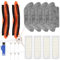 Kit de accesorios de repuesto para Xiaomi Robot Vacuum Mop 2S y Xiaomi Robot Vacuum，2 cepillos principales，4 filtros，4trapeadores，6 cepillos laterales，1 Herramientas de Limpieza