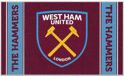 West Ham United Hammers - Bandiera autentica EPL, 1,5 x 0,9 m