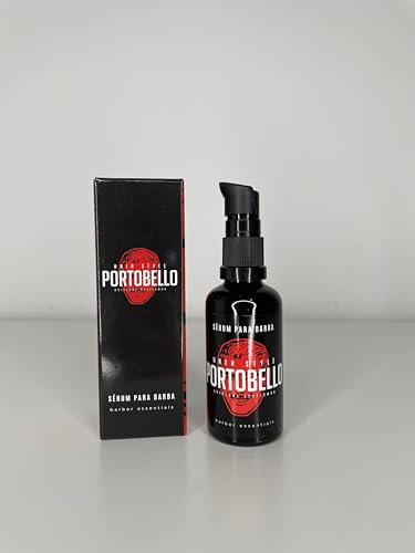 PORTOBELLO Serum 3 en 1. Serum para Barba Nutritivo para Hombre. Hidratante Natural con Aloe Vera Efecto Calmante. Envase 50 ml