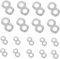 BUGUUYO 20 Stk Abbildung 8-schnallenverbinder 8-förmiger Tischplattenverschluss Desktop-befestigungsclips Halten Sie Den Befestigungsclip Fest Tischanschluss Metall Rostfreier Stahl Rippe