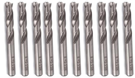 Kalttoy Schweißbohrer-Set, HSS-Co-Bohrer, 8 mm, präzise Bohrer, Senker-Bits, langlebig, strapazierfähig, 8 mm, Schweißbohrer, Entfernungsbohrer, Werkzeug, 10 Stück