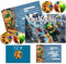 IRONIUM 12x Einladungskarten Kindergeburtstag Junge mit Umschlag Deutsch, Geburtstagseinladungen Jungen, Einladungskarten Geburtstag Set für Themed Party (A6) (B)