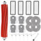 Kit d'accessoires pour Roborock Qrevo S/QRevo Pro/QRevo MaxV/Qrevo Plus Robot Pièces de Rechange 1 Brosse Rouleau Principale, 4 filtres HEPA, 4 serpillères, 6 brosses latérales, 4 Sacs à poussière