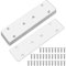 10 STK Flachverbinder Edelstahl, Lochplatten, Metallplatte Balkenverbinder, Holzverbinder Verbindungsplatten, Lochblech Flacheisen Gelocht, Flachwinkel Metallverbinder Halterung für Möbel, 17x4,8cm