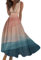 Robe Été Femme Chic Bohème Longue - Plage, Pastel, Coton, Sexy, Blanche, Steampunk, Grande Taille - Orange 2XL