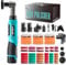 AUTIWOZ Cordless Mini Car Polisher, Micro Scratch Remover Buffer Polisher, 1/2/3 Inch RO/DA Mini Polisher for Car Detailing, Motorcycle Polisher, 6 Speeds 2Pcs 2000mAh Li-Ion Batteries Polishing Kits