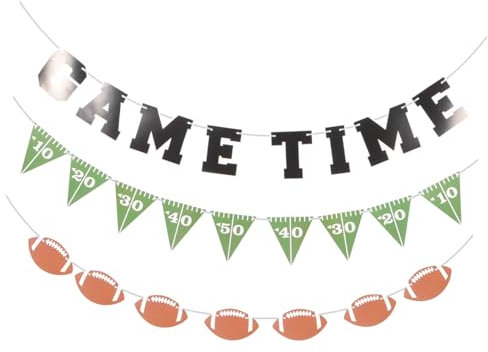 BELLIFFY 3stücke Teiliges American Football Banner Geburtstagsfeiern Sportliche Dekorationen Für Fußballpartys Veranstaltungen Und Schulfeste Langlebig Und Auffällig Für