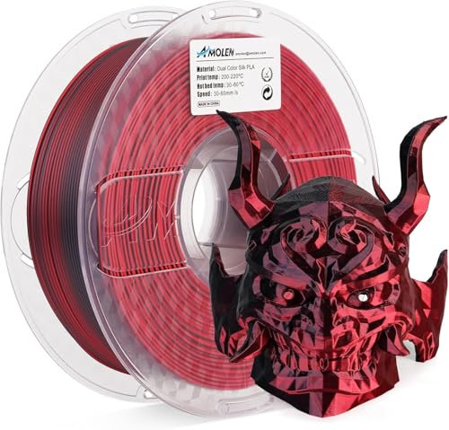 AMOLEN PLA 3D Drucker Filament, Multicolor Filament 1.75mm, Sauber Gewickeltes Filament, Kompatibel Mit 3D FDM Druckern, Maßgenauigkeit +/- 0.02 mm, 1KG Spule(2.2Pfund)