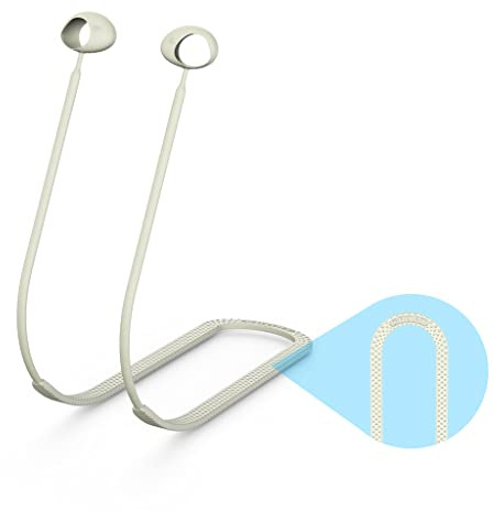 AYPOHU Cordino da collo in silicone anti-smarrimento adatto per 2 cinturini per auricolari compatibili con Bluetooth