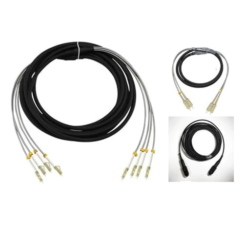 Cavo Patch Esterno da 200 m 2/4 Core 7.0mm 2C 4C OM1 OM2 CPRI LC SC FC DVI Impermeabile FTTH Ponticello Cavo Armato in Fibra Ottica 2 Core(LC-LC,4C OM1)