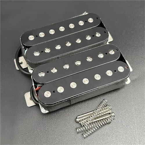 Micro Guitare Électrique 7 cordes Alnico 5 guitare électrique Humbucker pick-up bobine de séparation pick-up pièces de guitare noir(Neck and Bridge)