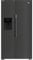 Beko American Fridge Freezer - Black Steel - E Rated