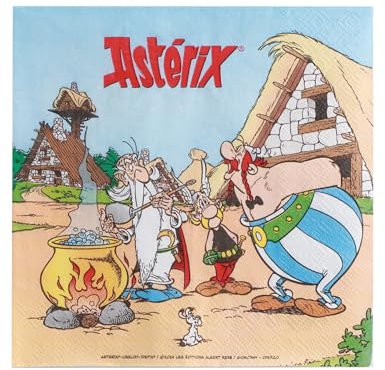 Chaks 12801-AX, Packung mit 20 Papierservietten, 33 x 33 cm, Asterix®