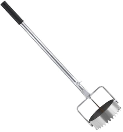 Fenteer Lampen -Pflanzer -Plugger Anti Slip Retractable Gartengarten Mulch Film graben Löcher Grasentferner für landwirtschaftliche Gewächshaus -Rasen, 11 Cm Durchmesser