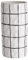 BUTLERS (2 Stück) Vase Keramik Ø14 x 29 cm Fliesen-Optik Weiß und Schwarz -Tiles- Moderne Dekoration für Wohnzimmer und Tischdeko | Blumenvase für Tulpen, Rosen, Sträuße oder Trockenblumen