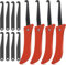 Outils de l'enlève Joint Outil de Calfeutrage Pliable Couteau nettoie joint de Calfeutrage Outils 4 Pièces avec 8 Lames de Rechange pour enlever Le coulis