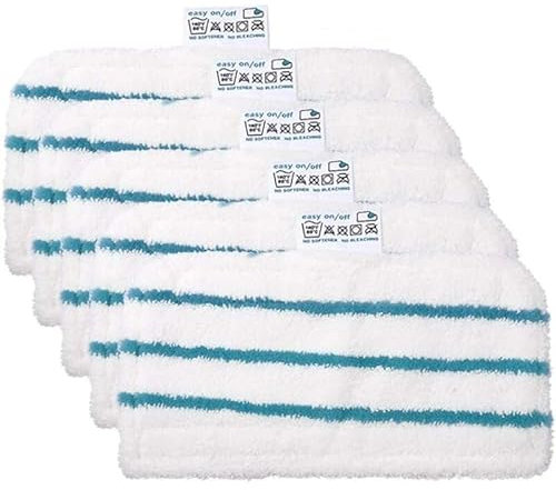 PRIMEGA 5 pièces Lingette Microfibre pour Balai Vapeur Black et Decker, Chiffon de Nettoyage Vadrouille Rectangulaire Compatible avec FSM1600/FSM1610/FSM1620/FSM1630/HSMC1300/HSMC1321