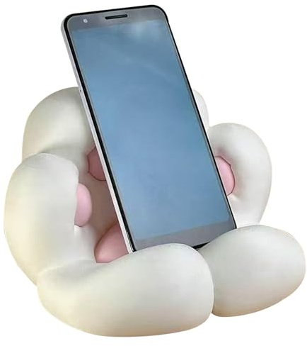 Support pour smartphone de bureau, support de smartphone imprimé en 3D en forme de patte de chat, support pour le bureau, la maison, le dortoir, les voyages
