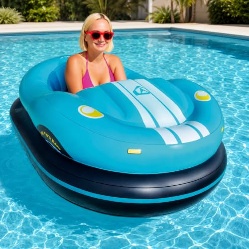 Barca Elettrica Gonfiabile Singola, Mini Jet Boat per Adulti Blue