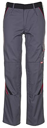 Planam 2322068 Highline Bundhose, Schiefer/Schwarz/Rot, Größe 68