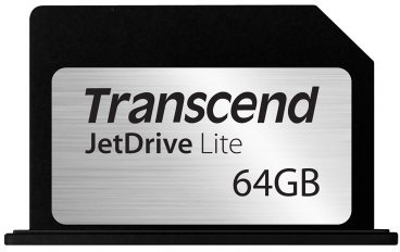 Transcend 64 GB JetDrive Lite extra Speicher-Erweiterungskarte für MacBook Pro (Retina) 13'', angepasst und abschließend mit dem Karten-Slot (Generation Ende 2012- Anfang 2015), TS64GJDL330