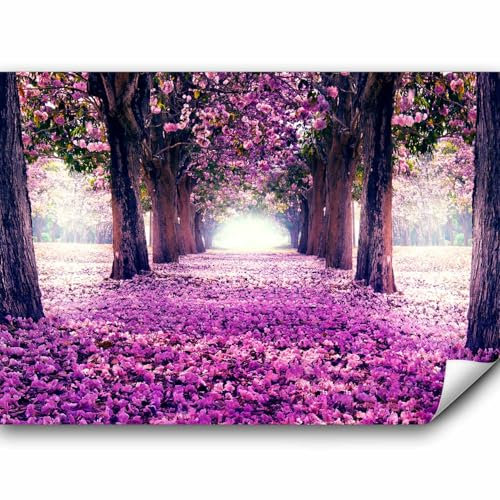 Fotomurale murando Carta da parati 250x175 cm TNT Murale alla moda Decorazione da Muro XXL Poster Gigante Design Carta per pareti fiori alberi c-A-0031-a-c