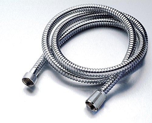 Flessibile doccia ALTA QUALITÀ BOSSINI OTTONE CROMATO, lunghezza 100 cm. mod. A00045A, attacco UNIVERSALE Femmina 1/2 per tutte le docce e rubinetterie, ALTISSIMA RESISTENZA DOPPIA AGGRAFFATURA