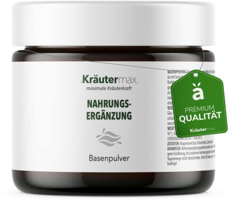 NEU! Basenpulver Citrat mit Mineralien Magnesium, Kalium und Calcium | Basenpulver zum Einnehmen hochdosiert | Laktosefrei, Vegan und ohne Zucker nach Kräutermax Rezeptur produziert | 1 x 320 g