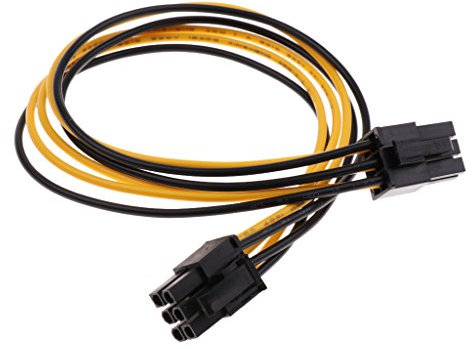 MagiDeal Câble d'extension 6 Broches Mâle à 6 Broches Mâle Pcie Pci Express