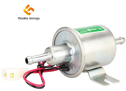 Madlife Garage UNIVERSAL 12V 1.2A Low Pressure Gas Diesel Petrol Inline Electric Fuel Pump External Pump(Model:HEP-02A)