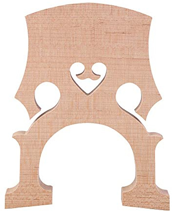 Cello Bridge, Maple Wood Durable Replacement Part for 1/4 and 1/2 Size Cellos for Beginners, Professionals, Practice Sessions, Live Performances, Orchestra Use