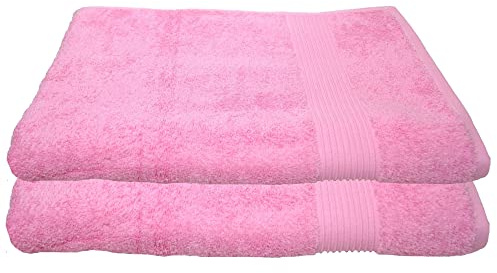 Julie Julsen 2er Pack Duschtuch 23 Farben erhältlich weich und saugstark 500gsm Öko Tex 70 x 140 cm Babyrosa