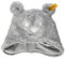 Steiff Baby - Mädchen Mit Süßer Steiff-teddybärapplikation M tze, SOFT GREY MELANGE, 43 EU