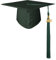 GraduatePro Doktorhut 2025 Abschluss Hut Bachelor Master Abitur Uni Akademiker Schuluniformen Studentenhut Studienabschluss Kappe Hüte Waldgrün