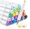 Ohuhu Marker Stifte Set, Pinsel Marker Stift Doppelseitige Farbspitz Chisel Alkoholmarker für Comics Manga Pinsel Tip zum Skizzieren Kalligraphieren Zeichnen, Honolulu Series