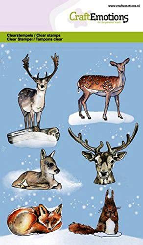 Craft Emotions Clearstamps A6 – Animaux de la forêt